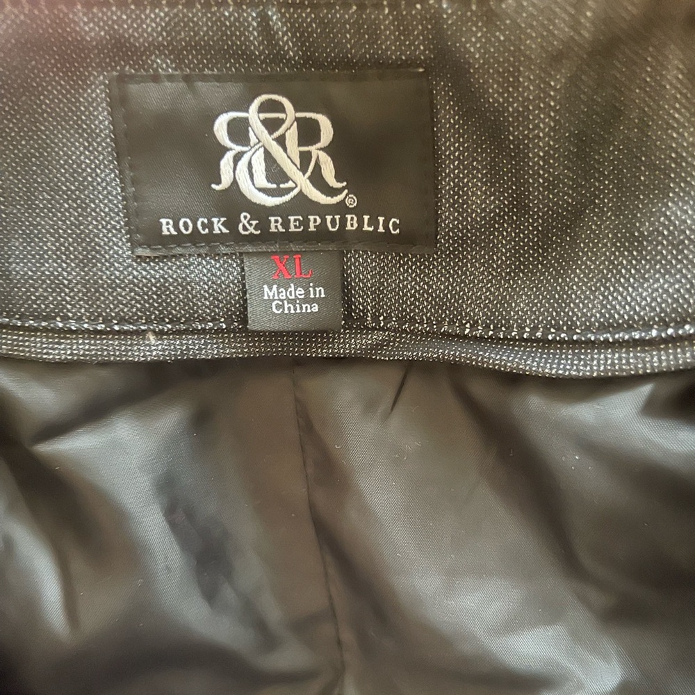 Men’s vest size XL black denim